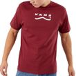 Camiseta Masculina Vans Determined Bordeaux White-V4703103130001- -2-